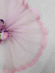 1入組90cm服裝、帽子、配飾、裙子、裝飾服飾配件，刺繡蕾絲 - 粉色 - 查看 6
