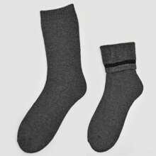 兒童純色中筒袜徒步袜男女童幼兒保暖冬鞋寄贈袜6雙裝1-14歲 - 彩色 - 查看 2
