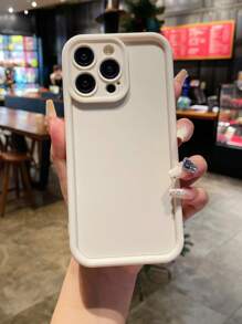 1个高端耐磨手机壳，兼容，采用加厚喷砂材料制成 - 白色 - 查看 3