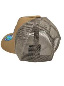 Gorra para Hombre Rejilla Logo Águila, Gorra  Tipo Camionero, Gorra Trucker Cap, Gorra de Malla para Hombre, Regalo para Hombre// - Caqui - Ver 2
