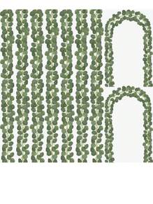 12 Packs Eucalyptus Garland,Wedding Table Decoration,Artificial Eucalyptus Leaves Table Greenery Garland Wreath Vines For Wedding Party Table Fireplace Bedroom Wall Room Decor - Green - View 1