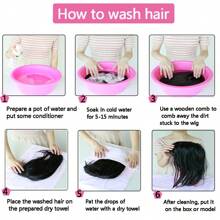 合成空氣瀏海耐熱假髮女式假瀏海天然黑色瀏海接髮髮夾 - 黑色 - 查看 9