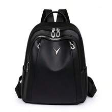 Casual Minimalist Women Backpack Anti Theft With Adjustable Strap For Business/Commute/Work/Office Backpack Purse - Black - View 5