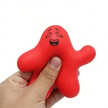 1pc Red Star-Shaped Stress Relief Toy - Red - View 4