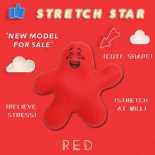 1pc Red Star-Shaped Stress Relief Toy - Red - View 2