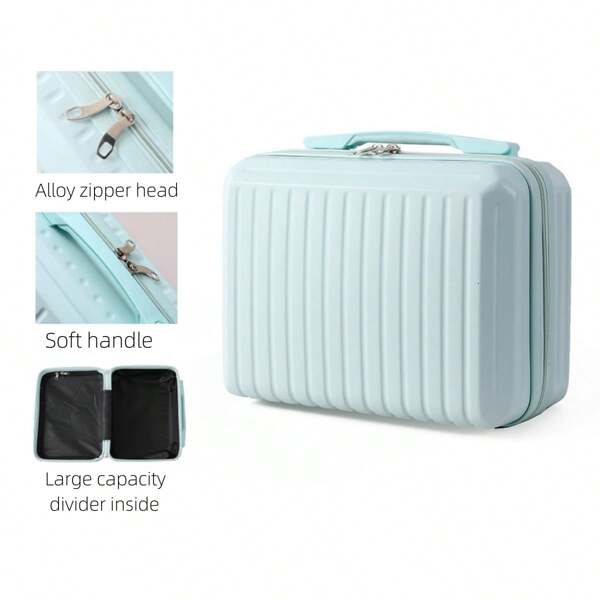 1pc Travel Portable Large Capacity Makeup Storage Bag, Wash Bag, Pouch Bag, 1pc Portable Cosmetic Bag, Women's Travel Toiletry Bag With Handle, Multifunctional Cosmetic Bag, 1pc Multifunctional Large Capacity Cosmetic Bag Fashionable Waterproof Wash Storage Bag Mesh Bag Bag For School School Accessories School Stuff