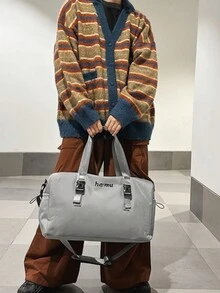 旅行包: 男士手提包,女士商務旅行,大型旅行包,運動健身單肩斜挎包,旅行包旅行套裝,旅行用品整理包,旅行必備品,旅行配件 - 灰色 - 查看 2