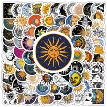 100pcs Gothic Style Aesthetic Art Cartoon Stickers Ins Style Material Pattern Painting For Glass Cup, Notebook, Phone Case, Luggage, Refrigerator, Computer,Etc. Diy Graffiti,Waterproof, Self-Adhesive Sticker - Multicolor - View 9