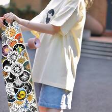 100pcs Gothic Style Aesthetic Art Cartoon Stickers Ins Style Material Pattern Painting For Glass Cup, Notebook, Phone Case, Luggage, Refrigerator, Computer,Etc. Diy Graffiti,Waterproof, Self-Adhesive Sticker - Multicolor - View 5