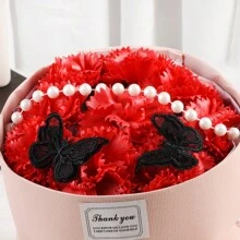 1束人造花束粉色康乃馨永恆花生日/情人節/母親節/感恩節/聖誕節/新年禮物 - 彩色 - 查看 9