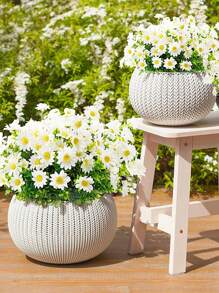 1入組/3入組人造花絲質雛菊花束向日葵尤加利葉婚禮裝飾情人節diy花環材料,新娘手腕花裝飾配件,婚車裝飾,門楣拱裝飾,家庭,餐廳,臥室,花瓶裝飾,生日派對裝飾,新年禮品 - 白色 - 查看 1