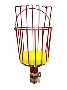 1pc, Fruit Picker Claw Tool Garden Basket Fruit Metal Picking Tool High-Altitude Peach Pear Orange Picking Tool, Only Picker Claw - Red - View 4