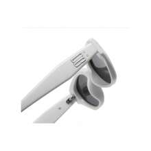 Oval Retro Small Frame Fashion Glasses Simple - White - View 5