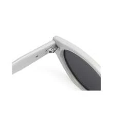 Oval Retro Small Frame Fashion Glasses Simple - White - View 4