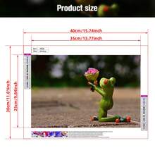 1入組diy情人節主題鑽石畫,5d鑽石diy畫套裝創意藝術品,適用於客廳臥室書房家庭牆面裝飾禮品,鑽石畫套裝適用於情人節禮物 - 彩色 - 查看 7