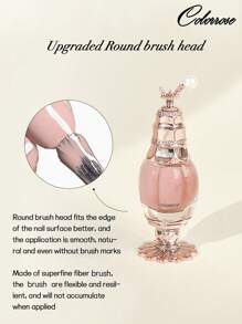 COLORROSE 11毫升可撕式指甲油，水性凝胶，含滋养油，亮泽色彩，快干，圆形刷头，易于涂抹 - 香檳色 - 查看 7