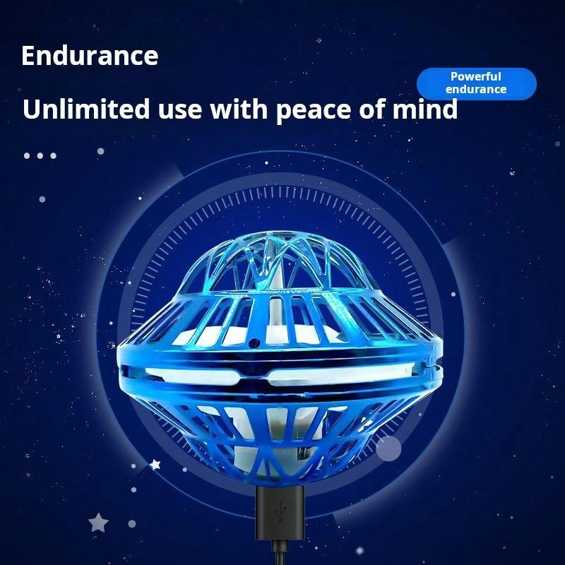 UFO Spin Ball Intelligent Sensing Suspended UFO Cool Light Gyroscope
