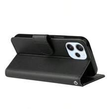 A Black/Rose Gold/Wine Red/Blue Wallet With Card Slot Photo Frame Support Function Magnetic Flip Leather Case Compatible With Xiaomi Redmi 12 12C 13C 10C 9A 9C 9T Note 13 Pro+ 12S 11 Pro 10S 9 8T 7 Xiaomi 13T X6 C65 M6 Pro X5 M5s Soft Silicone Fall Prevention Cover Shell - Burgundy - View 11