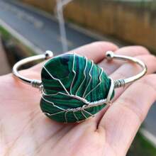 晶寶石心形手環,靈氣治療平衡護身符 - 彩色 - 查看 14