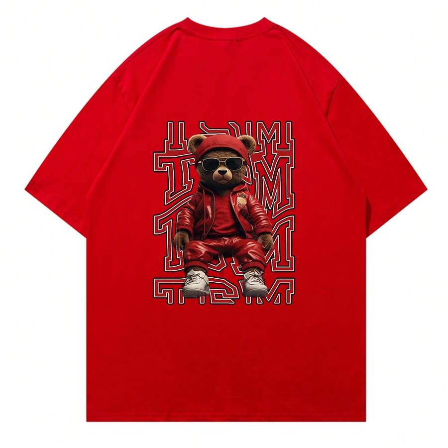 Men T-Shirts - 紅色 - 查看 1