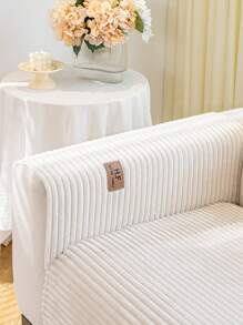 Penutup Sofa Plain Striped - Putih - View 5
