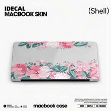 Cartoon Floral Pattern Laptop Case Compatible With Macbook/Microsoft Laptop - Lilac Purple - View 8