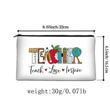 校園收藏 5,教師節禮物,印花女孩立方體式化妝包,拉鍊袋,化妝品和盥洗用品攜行箱 - 2 - 查看 2