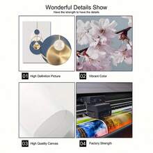 3入組無框抽象牆面裝飾,客廳臥室牆面畫,抽象水墨畫牆面藝術品掛圖,辦公室裝飾 - 彩色 - 查看 11