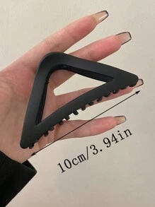 3/1 件女士三角形纯色简约大号轻质塑料发夹，时尚高端发饰，适合日常外出、聚会、派对、发型设计、沐浴、化妆、服装搭配发夹发夹发夹发夹接发夹，学校用品，大学 - 款式 - 查看 10