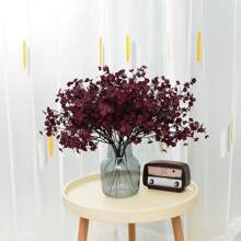 1 件仿真絲花人造嬰兒呼吸居家臥室 Diy 婚禮派對 - 真絲紅 - 查看 4