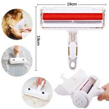 Quitapelos y Rodillos para Mascotas,Cepillo de Perros Gato, Removedor de Pelo Reutilizable para Perros y Gatos, Portátil y Lavable, Cepillo Quita Pelos Mascotas para Alfombras, Sofás, Ropa - Blanco - Ver 2