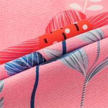 3pcs New Skin-Friendly Printed Flat Sheet And Pillowcase Bedding Set (No Filler) - The Wind Of Summer Flowers - View 7