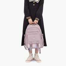 Mochilas Escolares para Niñas de Primaria, Mochila escolar primaria de gran capacidad, Mochilas escolares impermeables para niños, Mochila para libros para niñas Adolescentes - Morado - Ver 2