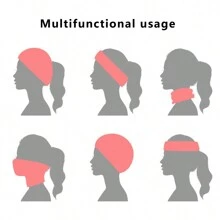 1pc Winter Knitted Hat & Neck Warmer Set, Unisex Multifunctional Windproof & Thermal Neck Gaiter - Pink - View 4