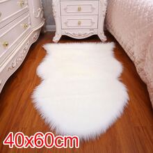Shaggy Rugs Non Slip Bedroom Mats Fluffy Soft  Sheepskin Rug Washable - White - View 4