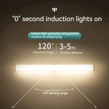 1入裝可充電讀寫夜燈,無需打孔安裝,適用於櫥櫃 - 白色 - 查看 2