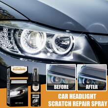 汽車頭燈刮痕修復噴霧整理劑,頭燈鍍晶維護和恢復噴霧劑,汽車頭燈清潔和拋光清潔劑 - 汽車大燈刮痕修護噴霧 - 查看 2