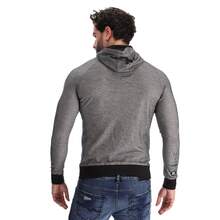 BOY LONDON Sudadera Deportiva Gris para Hombre Bolsillos de Cierre - Gris - Ver 2