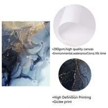 3入組無框抽象牆面裝飾,客廳臥室牆面畫,抽象水墨畫牆面藝術品掛圖,辦公室裝飾 - 彩色 - 查看 10