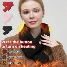 1pc USB Electric Heating Neck Smart Charging Heating Scarf Winter Electric Heating Scarf Heating Shoulder Protection Neck Warmer - Navy Blue - View 3