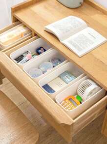 1 hộp đựng đồ lót, tất, phụ kiện, đồ gia dụng, quần váy, giày dép, quần jean, bốt, váy màu trắng 1 ngăn - trắng - Xem 8