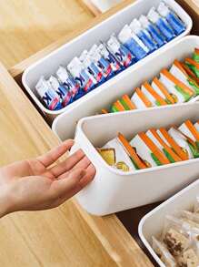 1 hộp đựng đồ lót, tất, phụ kiện, đồ gia dụng, quần váy, giày dép, quần jean, bốt, váy màu trắng 1 ngăn - trắng - Xem 6