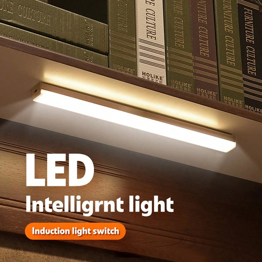 Led感應燈無線壁燈智能感應可充電夜燈廚櫃衣櫥燈梯燈10/15/21/30公分 - 白色 - 查看 1
