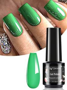 1 包淺綠色凝膠指甲油,uv/led浸泡凝膠快乾長效指甲油,適用於家庭diy指甲沙龍女性美甲用品 - 薄荷綠 - 查看 1