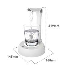 1 桌上型自動飲水機、電動水泵、便攜式充電飲水機、智慧桌上型瓶裝水 - 黑色 - 查看 5
