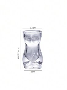 1 pièce Verre à Liqueur de Forme Corporelle, Style Aléatoire, Convient Pour les Repas de Famille et Usage Quotidien!, Cadeau Pour Père