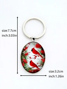 鳥鑰匙扣,可愛的合金鑰匙鍊,適用於錢包,背包,配飾,珠寶禮物 - 彩色 - 查看 4