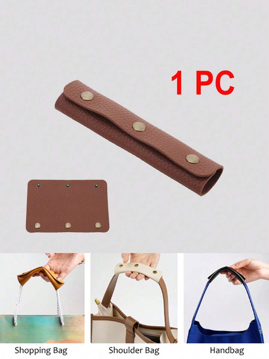 1 Pu 皮革手提包帶皮套行李包減壓肩帶單肩包購物袋旅行包帶拉手 - 棕色 - 查看 1