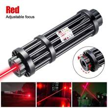 Red Laser Pointer Flashlight, With Adjustable Focus Distance, Equipped With Battery And Charger, Suitable For Astronomy, Camping, Hiking And Outdoor Activities At Night. - Red - View 5