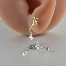 2pcs Personalized Stainless Steel Faucet Design Women's Stud Earrings, Suitable For Daily Commuting - Faucet - View 2